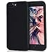 MILPROX Silicone Case, Pretty Series Liquid Silicone Gel Rubber, Shockproof Case with Microfiber Cloth Lining Cushion Compatible with iPhone 7 Plus/8 Plus - Black