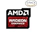 5x Original AMD Radeon Graphics Sticker 16mm x 20mm with Authentic Hologram