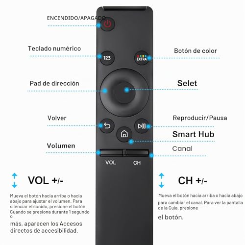 Remote Control for Samsung Smart TV, Universal Remote Control for Samsung Original TV BN59-01260A BN59-01259B BN59-01259E BN59-01265A