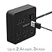 2 Pack Power Strip with 3 USB 3 Outlet, TESSAN Desktop Charging Station with 5 ft Extension Cord with USB Ports, Mini Outlet Extender for Cruise Ship Dorm Room Accessories – Black