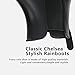 babaka Women Rain boots Waterproof Ankle Garden Shoes Anti-slip Chelsea Booties Black 8.5 B(M) US