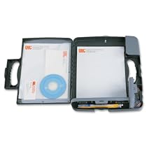 Officemate Portable Clipboard Storage Case, Charcoal (83301)