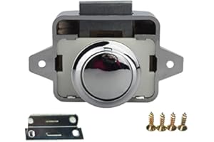 Encell Set of 5 Push Button Latch Cupboard for RV Camper Motor Home Caravan