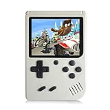 Chilartalent Handheld Games Console for Kids Adults - Retro Video Games Consoles 3 inch Screen 168 Classic Games 8 Bit Game Player with AV Cable Can Play on TV (White)