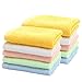 HOPAI Bamboo Washcloths Luxury Bamboo Towel Set 10 Pack for Bathroom-Hotel-Spa-Kitchen Multi-Purpose Fingertip Towels & Face Bamboo Towels 10'' x 10'