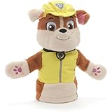 GUND Paw Patrol Rubble Hand Puppet Plush Stuffed Animal Dog, Yellow, 11