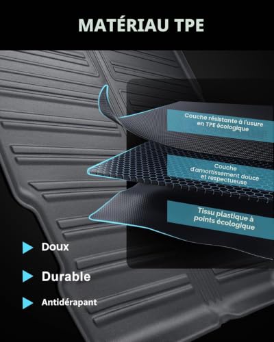 CDEFG Compatible with Toyota Yaris Cross/Hybrid 2021-2024 2025 Car Boot Mat, Anti-Slip Cargo Floor Protection Tray Scratch Resistant Car Tray Yaris Cross Accessories