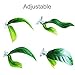 SLSON 2 Pack Betta Fish Hammock,Silk Betta Leaf Hammocks Pad Lounger Toys Plastic Aquarium Plants Accessories for Playing Hideout and Fish Tank Decorations,Green