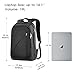 REYLEO Business Laptop Backpack Men Women Lightweight Office Computer Back Pack Water Resistant Slim Rucksack for College Travel Commuter Black Bag