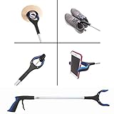 Heavy Duty + Ergonomic Reacher Grabber Tool for Elderly. Guaranteed Best Grabber Reacher Tool with Long Reach Arm Extender. Lightweight Mobility Hand Grip Reaching Picker Upper Aid for Seniors