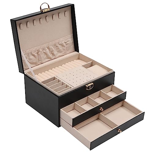 Eapmic 3 layer Eyeglass Sunglass Storage Watch Box