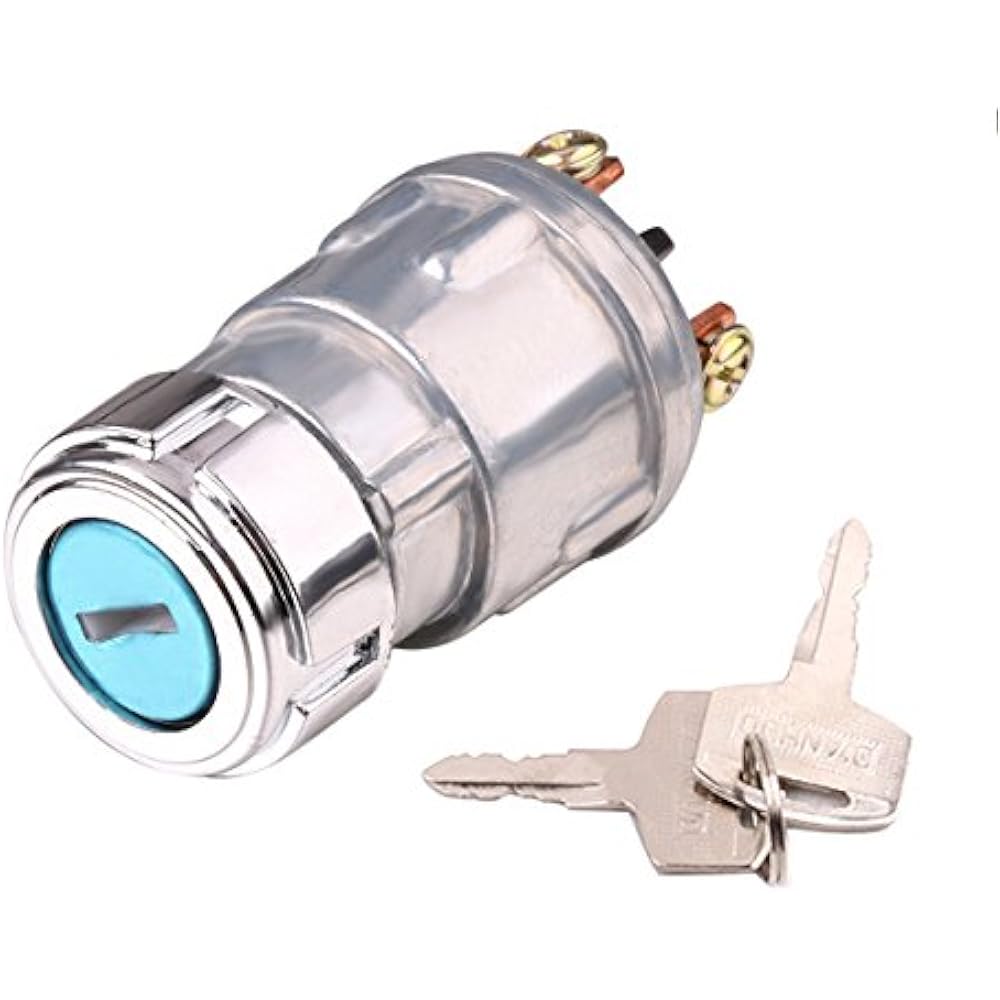 Ignition Switch With Key, Universal 3 Wire Engine Starter For Car