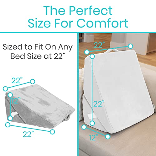 Bed Wedge Pillow Folding Memory Foam Incline Cushion for