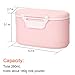 Accmor Portable Formula Dispenser with Scoop, BPA Free Milk Powder Container, Food Storage, Candy Fruit Box, Snack Containers, for Infant Toddler Children Travel (Green, Pink, Blue)