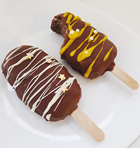 NUOMI Ice Pop Molds Silicone Popsicle Makers, BPA Free Trays, 4-cavity, Great for Cakesicles!