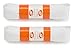 OrthoStep Flat Athletic white 48 inch Shoelaces 2 Pair Pack