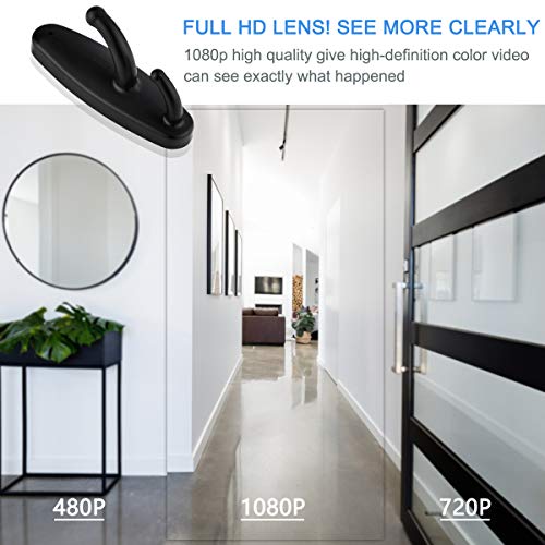 Clothes Hook Hidden Camera, NANIBO HD 1080P Spy Camera Clothes Hook