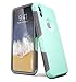 TEAM LUXURY [Defense-x Series Case for iPhone X & iPhone Xs, Dura Layer Shock Absorbing Technology Protective Phone Case 5.8 Inch - Mint/Gray