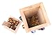 BARBARI Bamboo Coffee Capsules Pod Holder Carousel.Holds 80 Coffee Capsules Storage Organizer .Elegant and Modern Wooden Finish.360-degree Rotation.