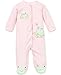 Little Me Frog Friends Footie, Pink, Newborn