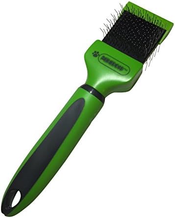 Pixikko Double Sided Flexible Head Slicker Brush for Cats & Dogs Daily Grooming