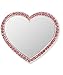 iDecoz Silver Heart Cell Phone Mirror with Crystals Peel and Stick