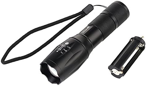 XJAMUS XML T6 LED Flashlight ,Ultra Bright Outdoor Adjustable Zoom Focus Handheld Torch for Hiking Camping Riding (12000mA)