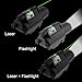 Depring Tactical Green Laser Sight with 200 Lumen Flashlight Combo fits 20mm Standard Rail Handgun Shotgun (Upgraded Aluminum Construction)
