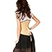 MUKA Gray Punk Vest Corset Top Bustier Waist Cincher Plus Size Lingerie