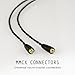 MEE audio MMCX Headset Cable with in-line Remote and Microphone for Pinnacle P1 in-Ear Headphones (Black)