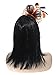 Myjoyday Women's Fascinators Hat for Tea Party Church Cocktail, Feathers Veil Headband with Hair Clip (Orange & Black)