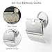 MYNER Toilet Paper Holder, Nail-Free Tissue Box, Suction-installed Toilet Paper Dispenser, Stainless Steel Tissue Dispenser, Water-Proof Tissue Box for Washroom