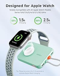 VEGER Portable Charger for iPhone with Built in