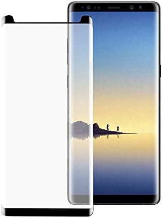 Galaxy Note 8 Screen Protector, Irady Full Coverage Anti-Scratch HD Clear 3D Curved Tempered Glass Screen Protector for Samsung Galaxy Note 8 [Black]