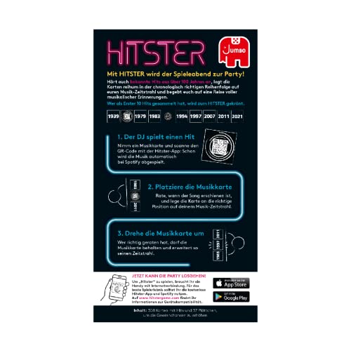 Hitster Original, EIN Party- und Kartenspiel für Erwachsene und Familien - 2 bis 10 Spieler ab 16 Jahren, Deutsch (DE) 3