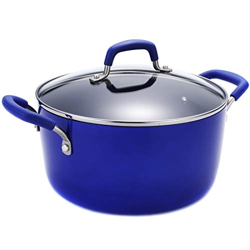 Momscook Stockpot 5Quart Covered Dutch Oven, Classic Brights Hard