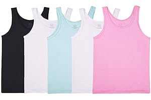 Fruit of The Loom Girls’ Tank (Pack of 5) Underwear