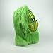 NECHARI Christmas Mask Deluxe Latex Green Full Head Stole Christmas Mask