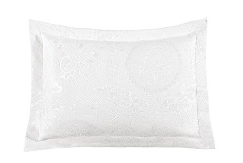 Kensington Rose Matelasse Sham, Standard, White