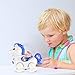 White Pony Horse Equestria Toy - with Music and Lights with Continuous Bump n Go Action …