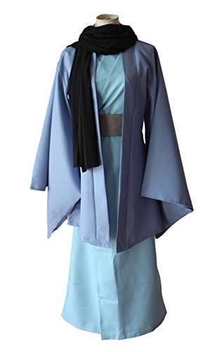 Kacm Adult Man Japanese Blue Kimonos Cosplay