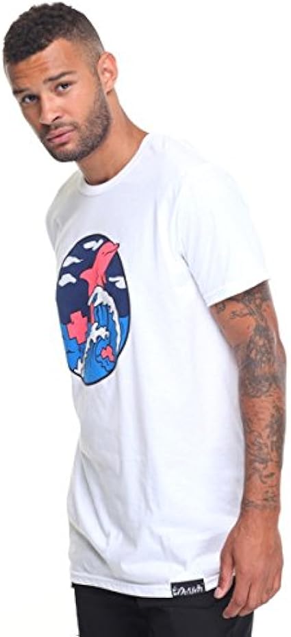 Amazon ピンクドルフィン Pink Dolphin メンズ トップス Tシャツ Splash Wave S S Tee 並行輸入品 Tシャツ カットソー 通販