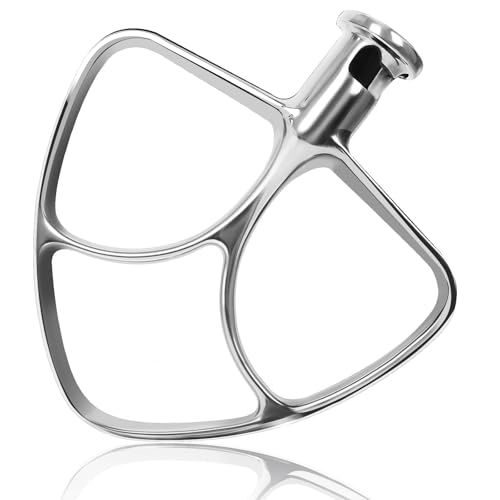 Stainless Steel Flat Beater for Kitchen Aid 4.5-5 Qt Tilt Head Mixers, Compatible Kitchenaid Paddle Attachment for Stir all of Mixtures|Durable and Heavy Duty Replacement