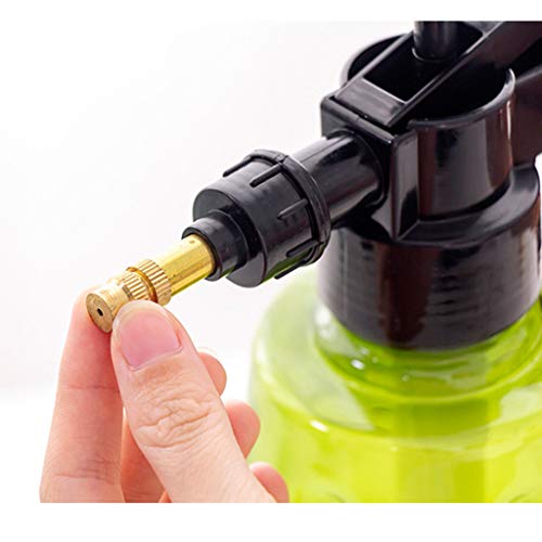 Empty Plastic Spray Bottle Pneumatic Sprinkler Copper Nozzle Refillable Trigger Sprayer Portable Durable Watering Pot Great for Fertilizing, Cleaning & General Use Spraying Water 1.5L