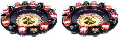 Straame Roulette Drinking Game Set 16 Glasses 8 Players 18+