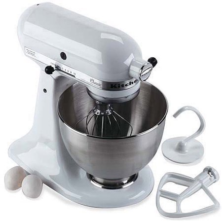 Price tracking for: KitchenAid Classic 4.5-Qt Stand Mixer, K45SS, White ...