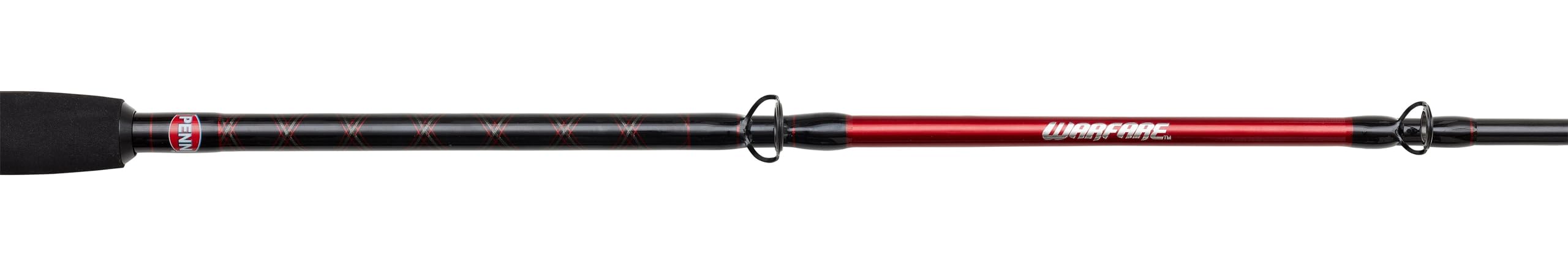 Penn Warfare Light Trolling Rod | Leichter, ergonomischer Eva-Griff | Hochbelastbarer Rollenhalter | Salzwasserangeln auf Thunfisch, Makrele und Königsfisch | Moderat, 2,13 m, 12-20 lb 2