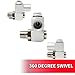 Hot Max 28083 360-degree Swivel 1/4-Inch Male NPT x 1/4-Inch Female NPT