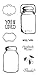 Fiskars 4x8 Inch Clear Stamps, Vintage Jars