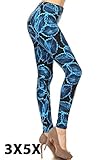 Printed Leggings River Leafs (S118-3X5X)